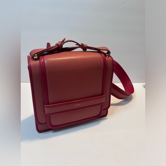 JWPei Fiona Crossbody Bag Pink Outlines Vegan Leather New - Picture 10 of 16